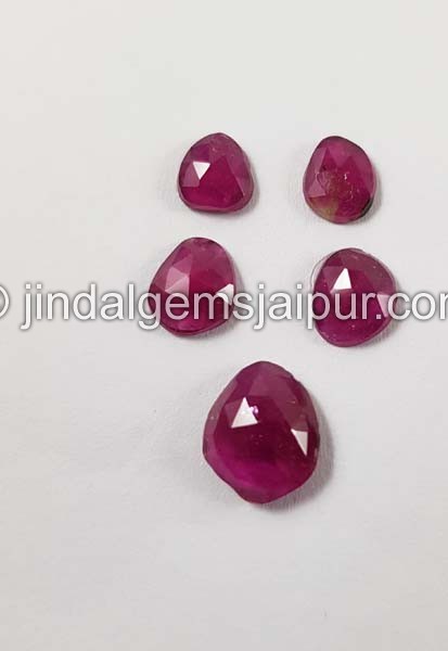 Rubellite Rose Cut Slices